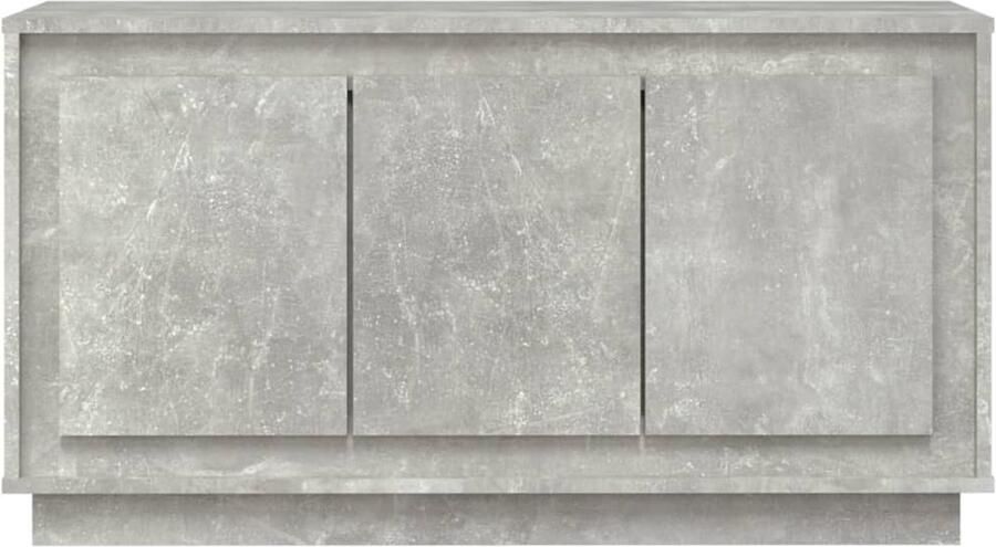FIONERA Dressoir 102x35x55 cm bewerkt hout betongrijs