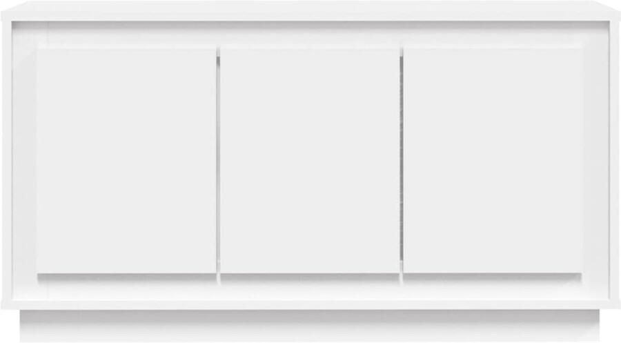 FIONERA Dressoir 102x35x55 cm bewerkt hout wit