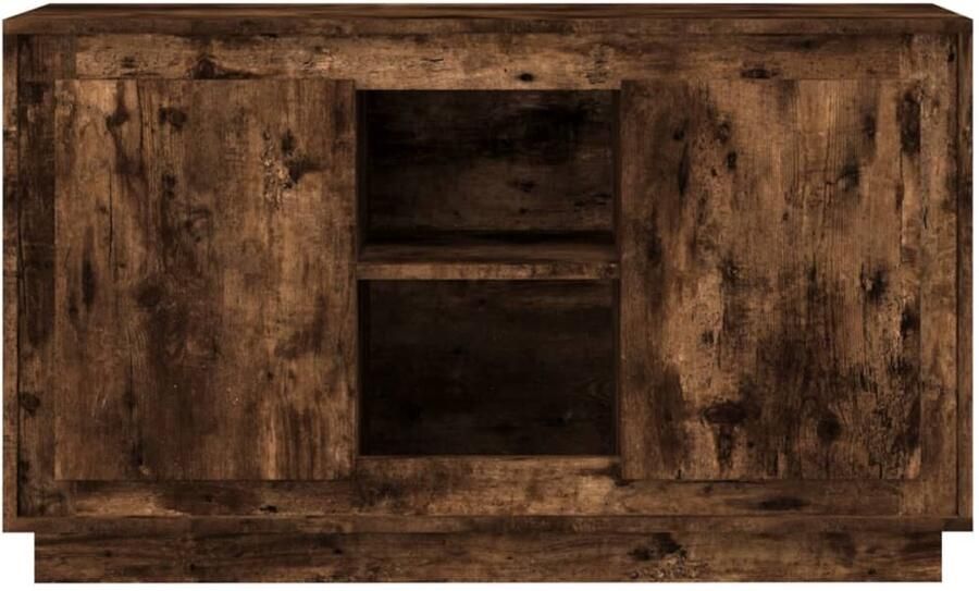 FIONERA Dressoir 102x35x60 cm bewerkt hout gerookt eikenkleurig