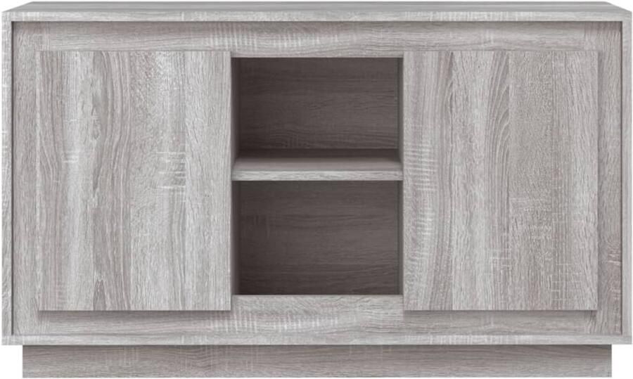 FIONERA Dressoir 102x35x60 cm bewerkt hout grijs sonoma eikenkleurig