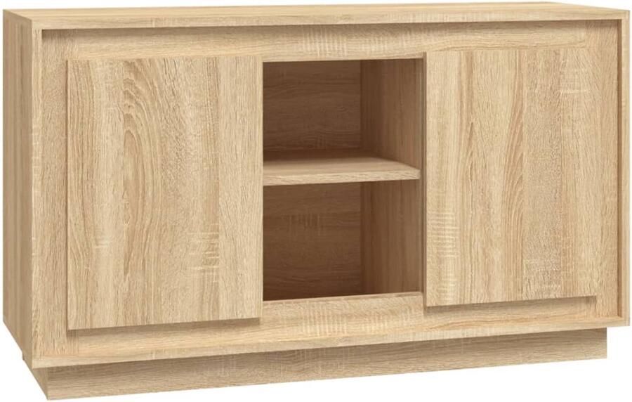 FIONERA Dressoir 102x35x60 cm bewerkt hout sonoma eikenkleurig
