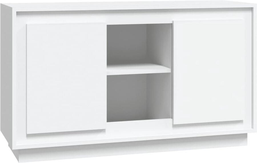 FIONERA Dressoir 102x35x60 cm bewerkt hout wit