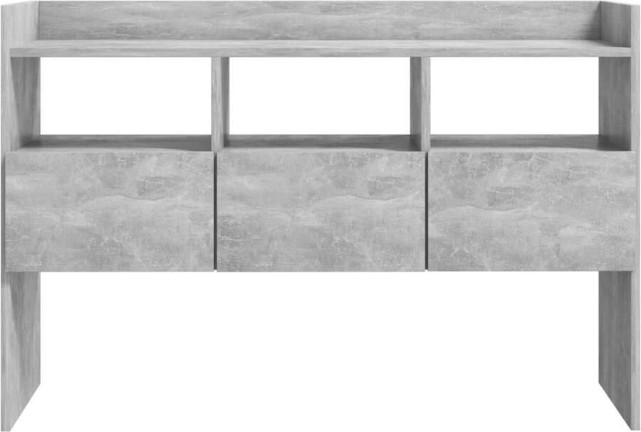 FIONERA Dressoir 105x30x70 cm bewerkt hout betongrijs