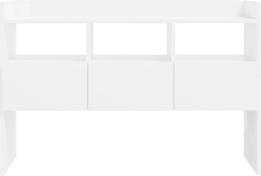 FIONERA Dressoir 105x30x70 cm bewerkt hout hoogglans wit