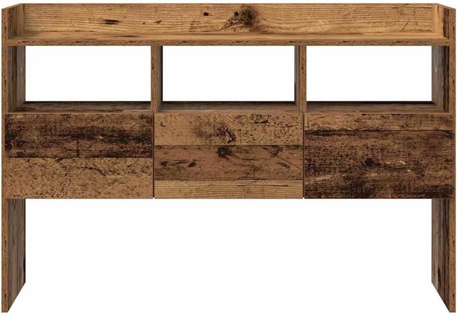 FIONERA Dressoir 105x30x70 cm bewerkt hout oud houtkleurig