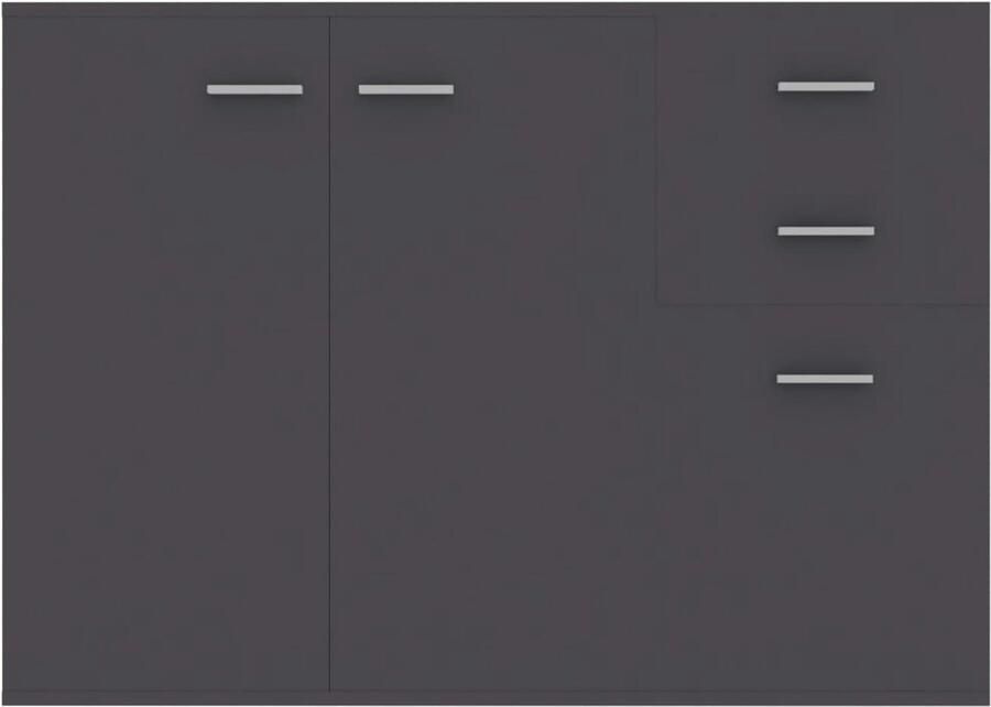 FIONERA Dressoir 105x30x75 cm bewerkt hout grijs