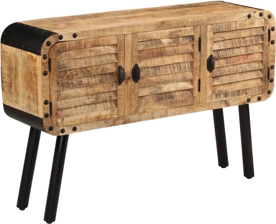 FIONERA Dressoir 120x30x76 cm massief mangohout