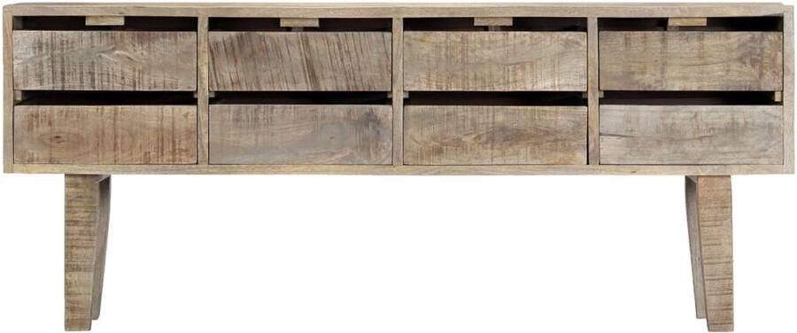 FIONERA Dressoir 140x30x60 cm massief mangohout