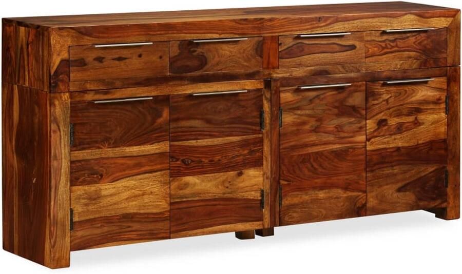 FIONERA Dressoir 160x35x75 cm massief sheeshamhout