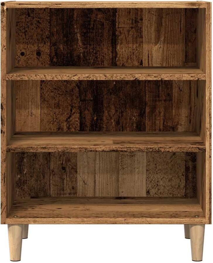 FIONERA Dressoir 57x35x75 cm bewerkt hout oud houtkleurig