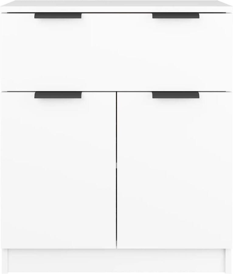 FIONERA Dressoir 60x30x70 cm bewerkt hout wit