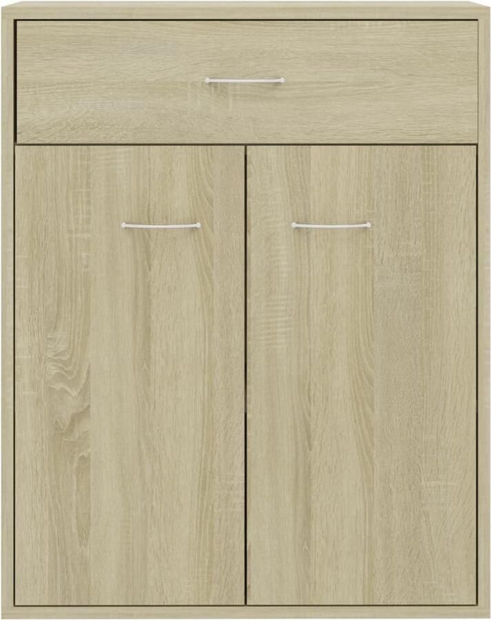 FIONERA Dressoir 60x30x75 cm bewerkt hout sonoma eikenkleurig