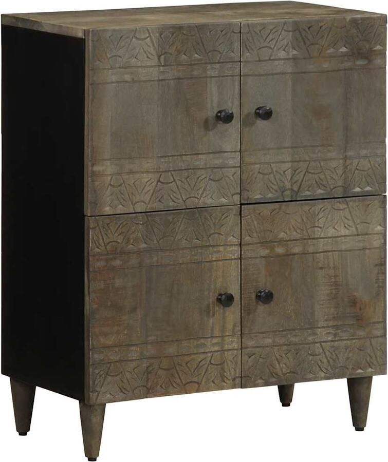 FIONERA Dressoir 60x33x75 cm massief mangohout