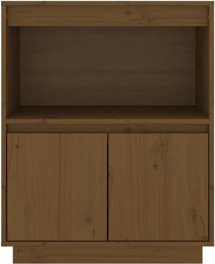 FIONERA Dressoir 60x34x75 cm massief grenenhout honingbruin