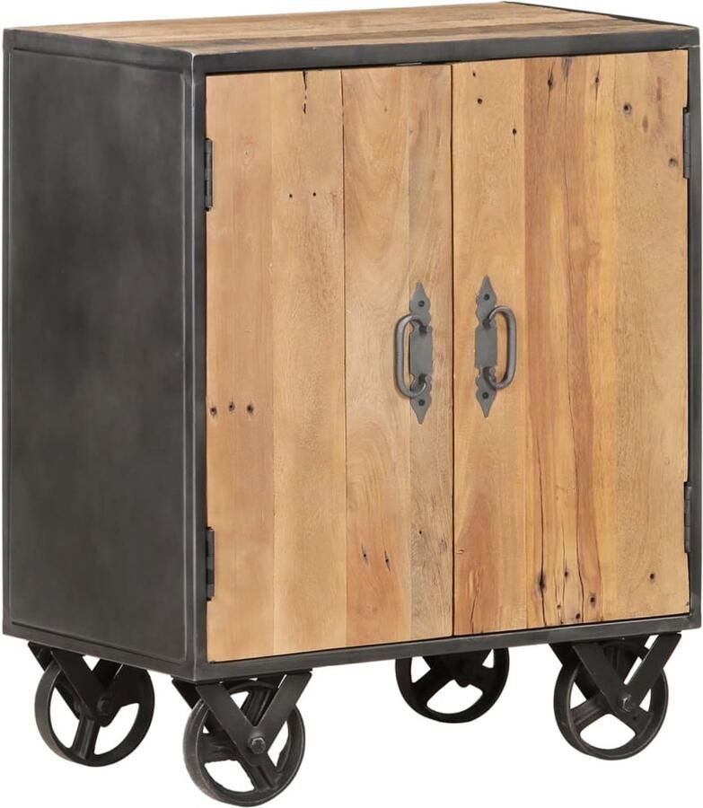 FIONERA Dressoir 60x35x74 cm massief gerecycled hout