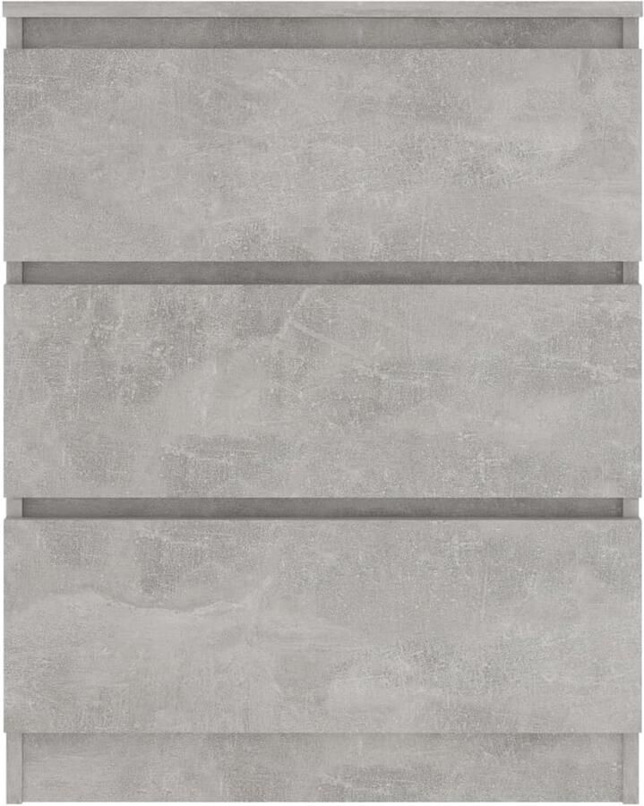 FIONERA Dressoir 60x35x76 cm bewerkt hout betongrijs