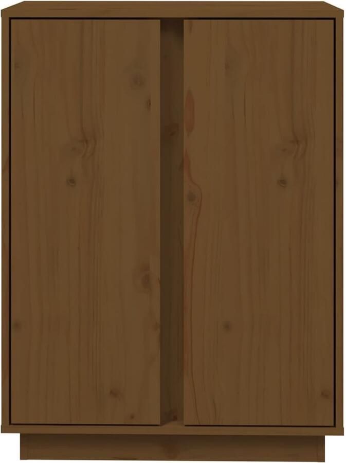 FIONERA Dressoir 60x35x80 cm massief grenenhout honingbruin