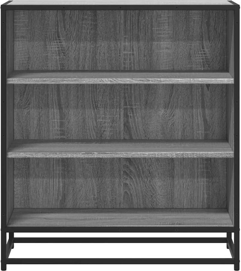 FIONERA Dressoir 68x35x76 cm bewerkt hout en metaal grijs sonoma