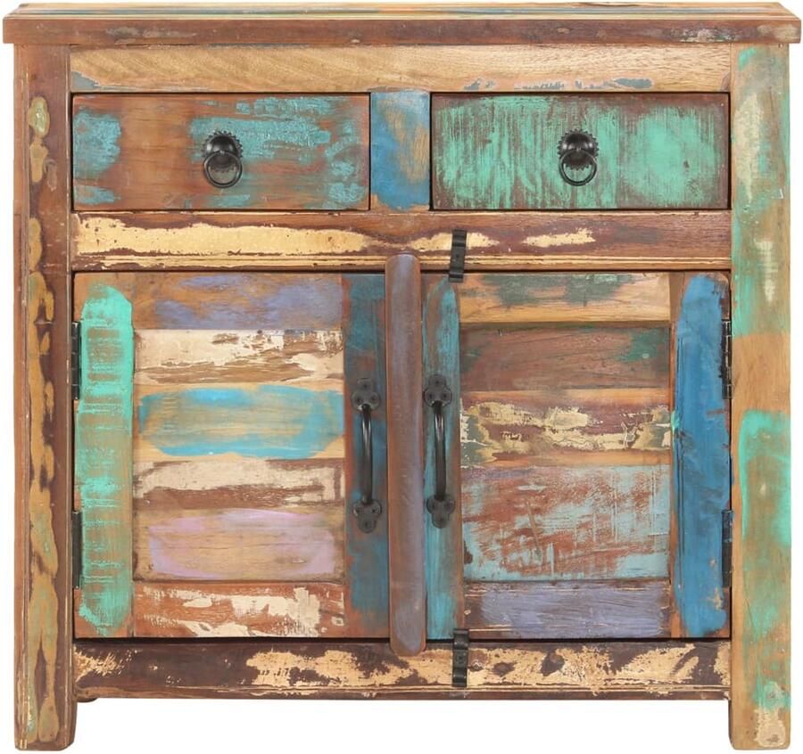 FIONERA Dressoir 70x35x65 cm massief gerecycled hout