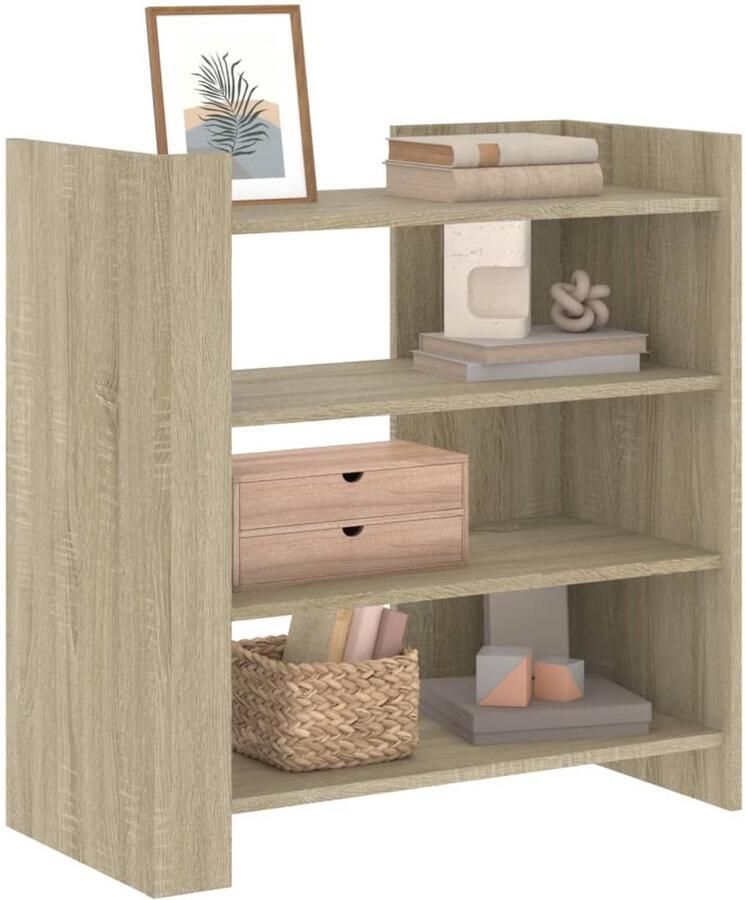 FIONERA Dressoir 73 5x35x75 cm bewerkt hout sonoma eikenkleurig