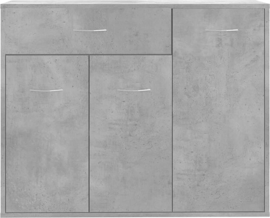 FIONERA Dressoir 88x30x70 cm bewerkt hout betongrijs