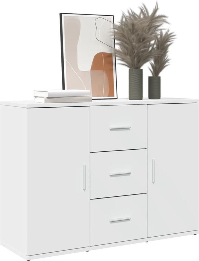 FIONERA Dressoir 90 5x29 5x65 cm bewerkt hout wit