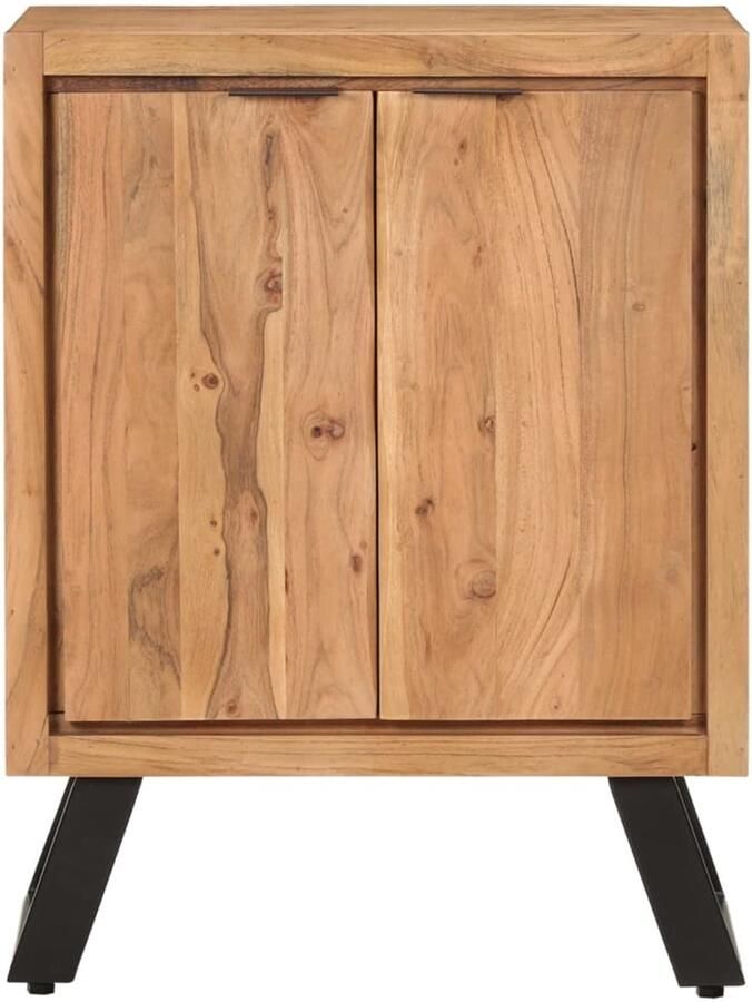 FIONERA Dressoir met 2 deuren 55x36x72 cm massief acaciahout