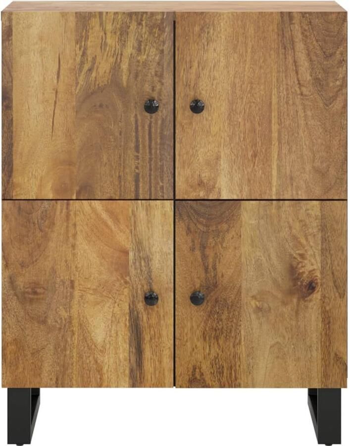 FIONERA Dressoir met 4 deuren 60x33x75 cm massief mangohout