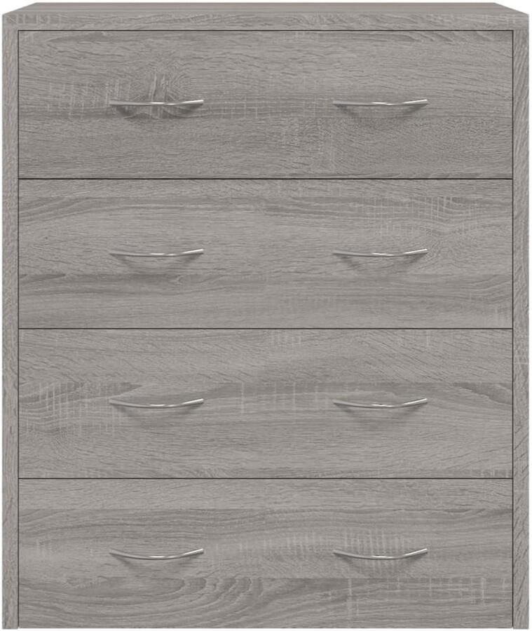 FIONERA Dressoir met 4 lades 60x30 5x71 cm grijs sonoma