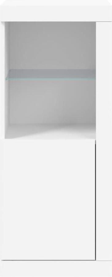 FIONERA Dressoir met LED-verlichting 41x37x100 cm wit