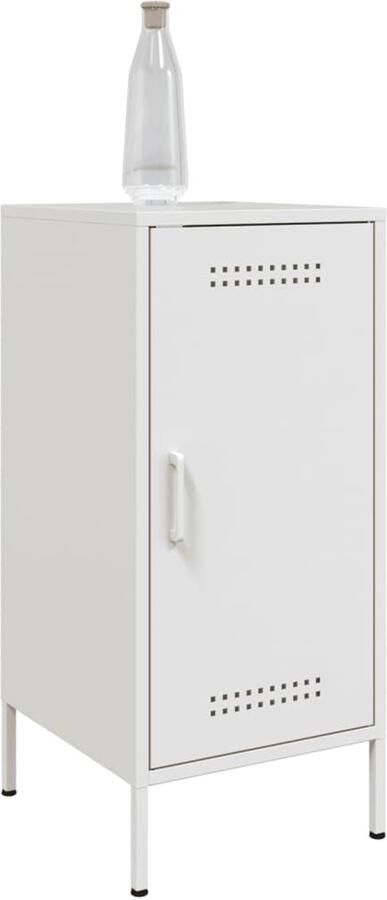 FIONERA Dressoirs 2 st 36x39x79 cm staal wit