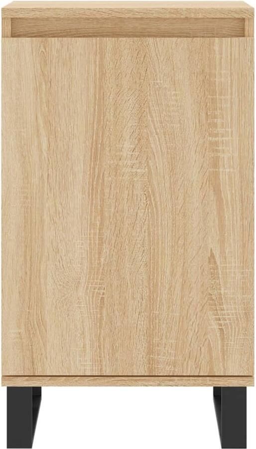 FIONERA Dressoirs 2 st 40x35x70 cm bewerkt hout sonoma eikenkleurig