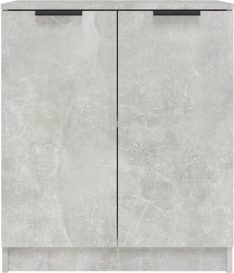 FIONERA Dressoirs 2 st 60x30x70 cm bewerkt hout betongrijs