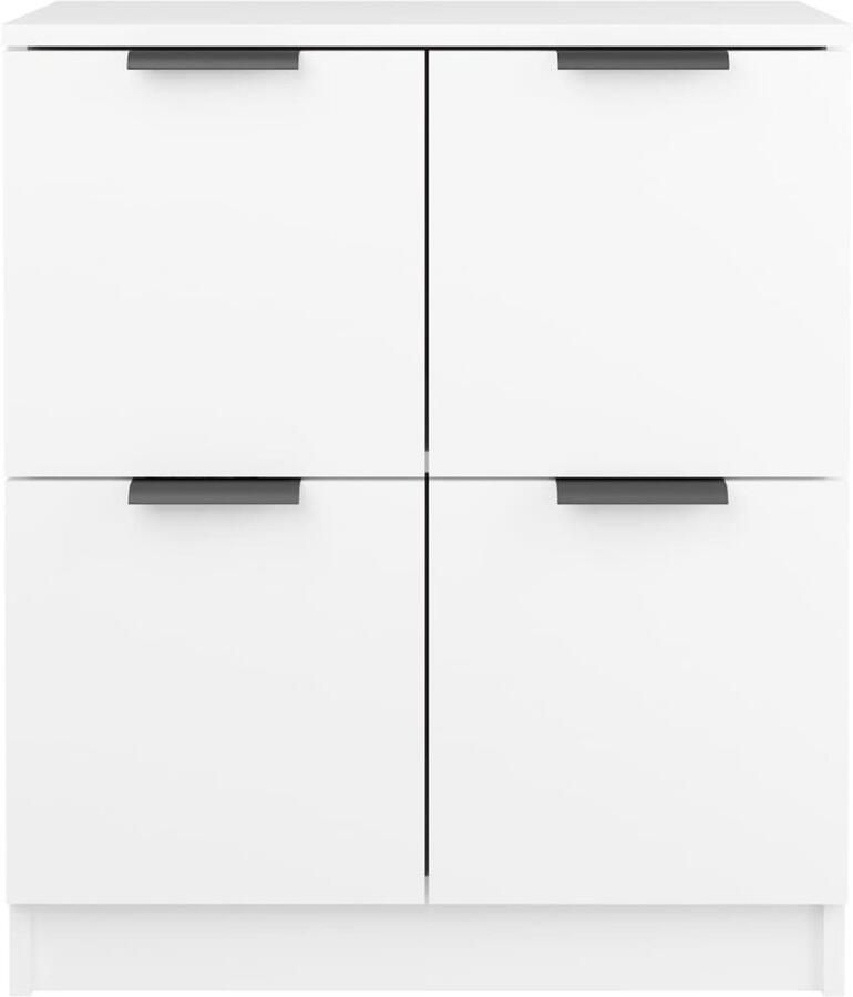 FIONERA Dressoirs 2 st 60x30x70 cm bewerkt hout wit