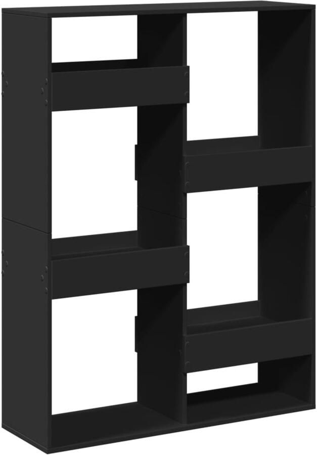 FIONERA Kamerscherm 100x33x135 cm bewerkt hout zwart