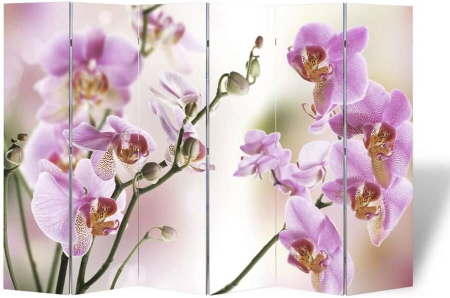 FIONERA Kamerscherm inklapbaar bloem 217x170 cm