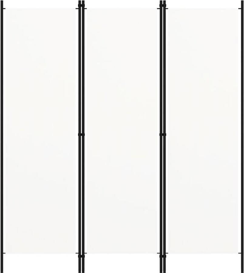 FIONERA Kamerscherm met 3 panelen 150x180 cm wit