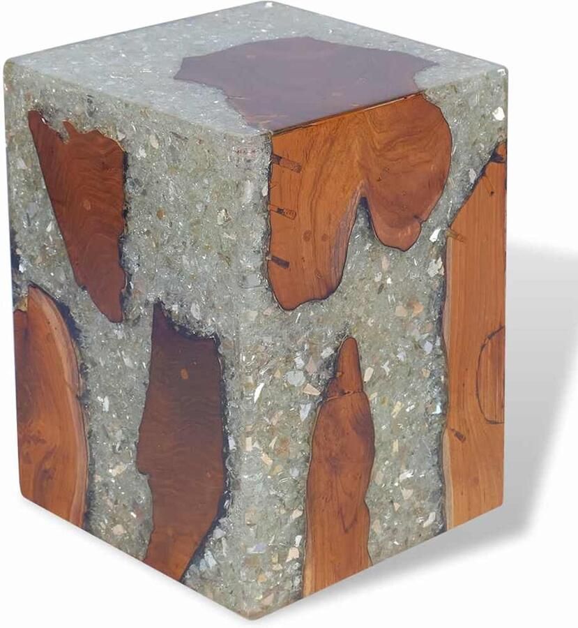 FIONERA Kruk massief teakhout en hars