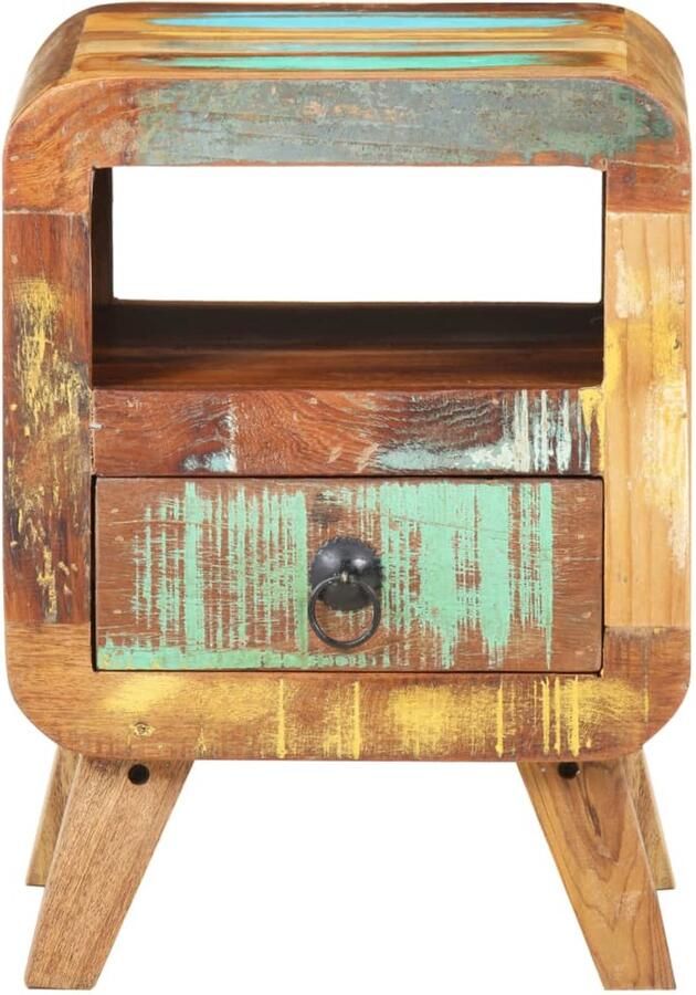 FIONERA Nachtkastje 30x30x41 cm massief gerecycled hout