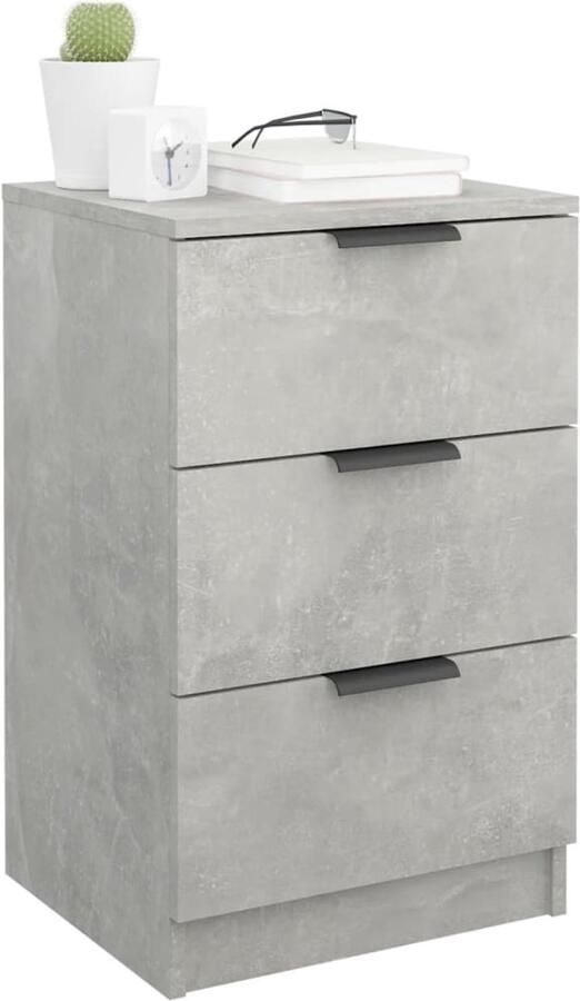 FIONERA Nachtkastje 40x36x65 cm betongrijs