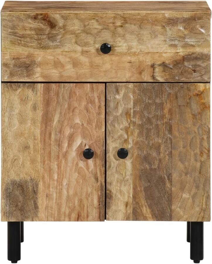 FIONERA Nachtkastje 50x33x60 cm massief mangohout