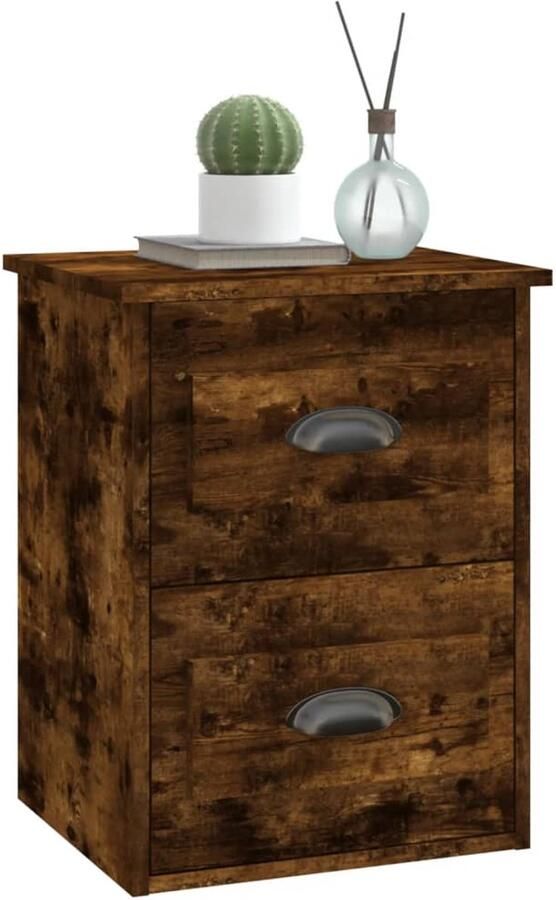 FIONERA Nachtkastje wandgemonteerd 41 5x36x53 cm gerookt eikenkleurig