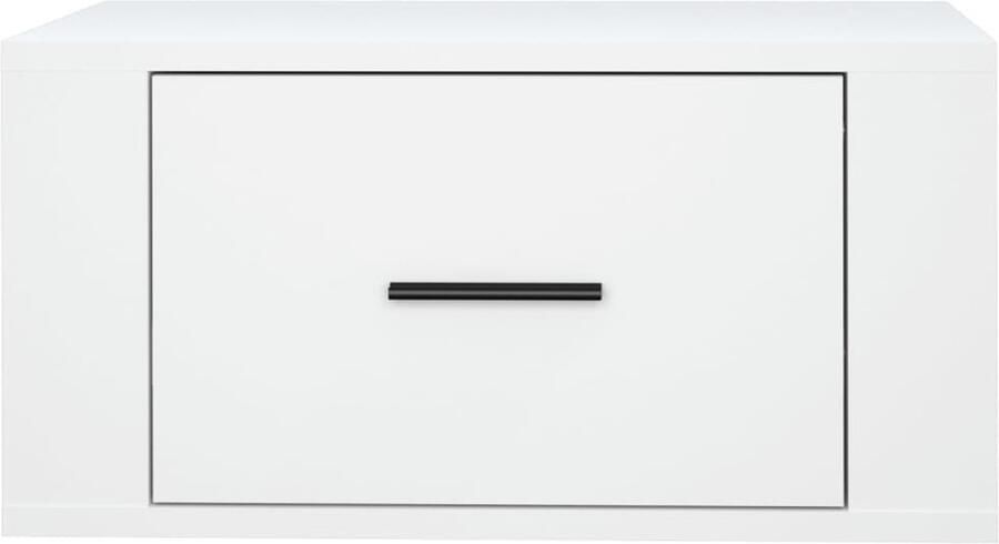 FIONERA Nachtkastje wandgemonteerd 50x36x25 cm wit