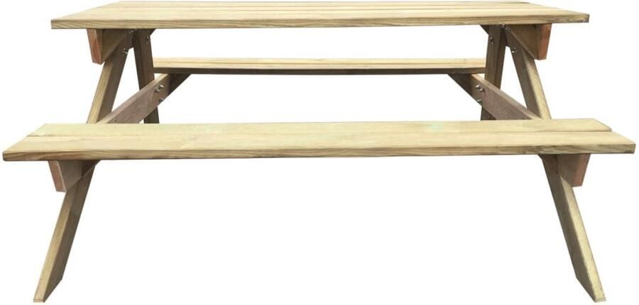FIONERA Picknicktafel 150x135x71 5 cm hout