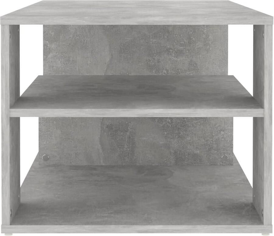 FIONERA Salontafel 100x50x40 cm bewerkt hout betongrijs