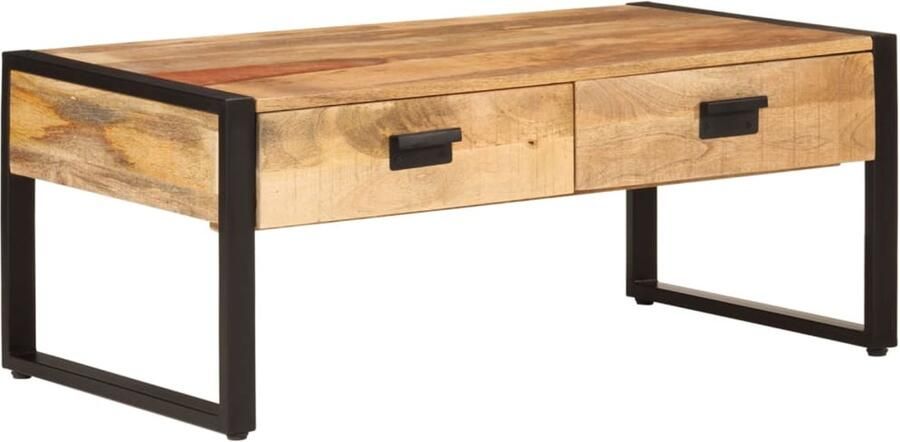 VidaXL -Salontafel-100x54x40-cm-massief-mangohout-en-ijzer