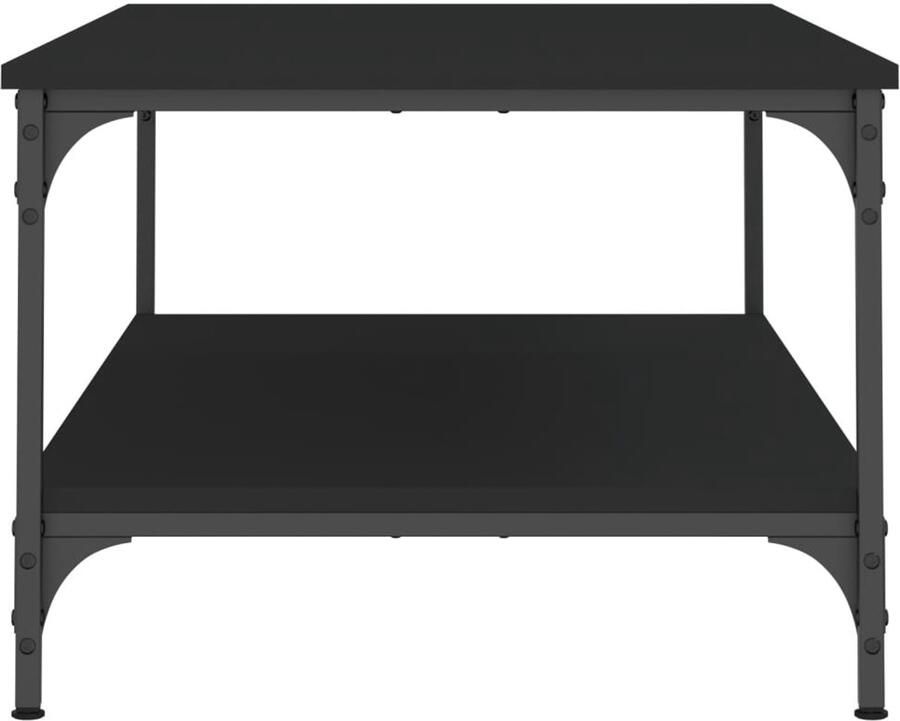 FIONERA Salontafel 100x55x40 cm bewerkt hout zwart