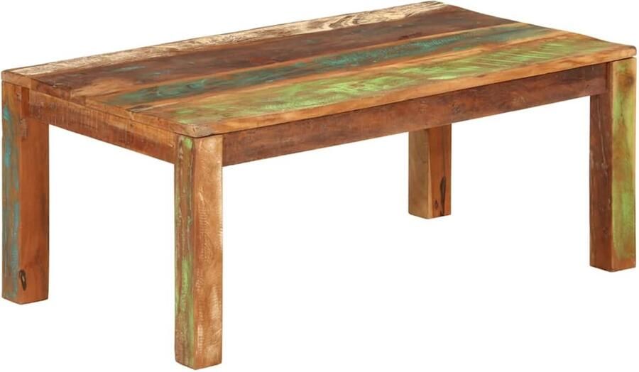 FIONERA Salontafel 100x55x40 cm massief gerecycled acaciahout
