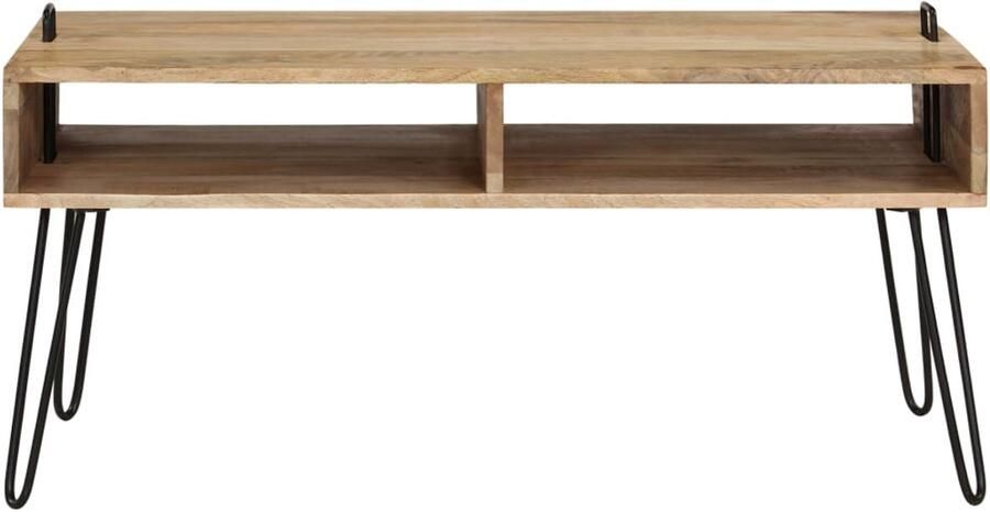 FIONERA Salontafel 100x60x45 cm massief mangohout