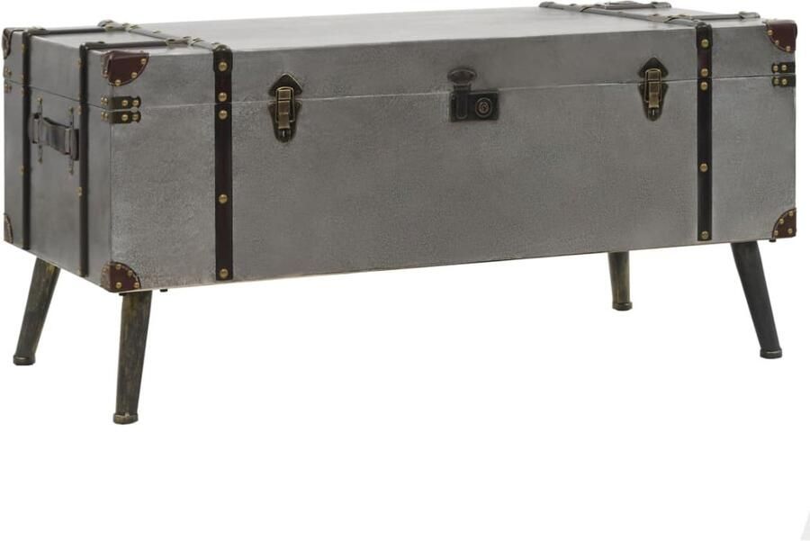 FIONERA Salontafel 102x51x47 5 cm MDF en aluminium